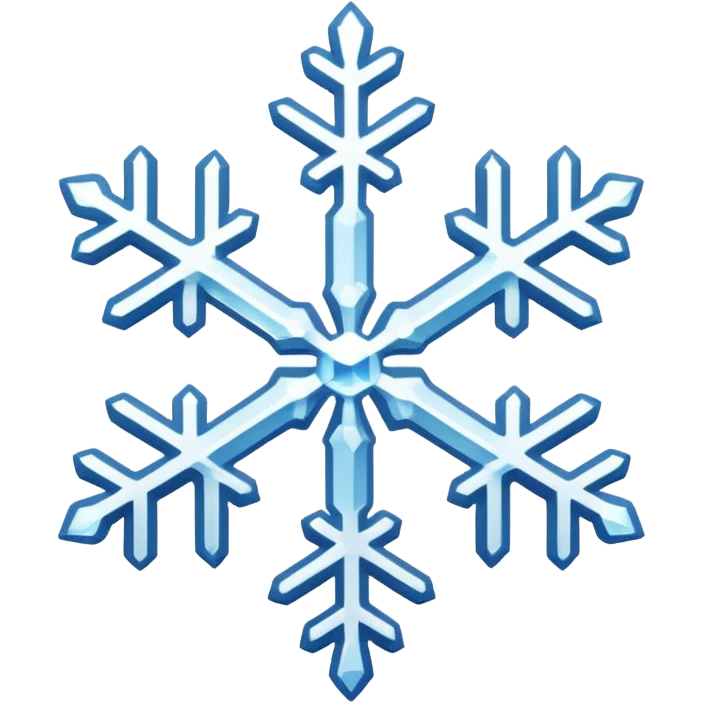 Snowflakes in winter emoji