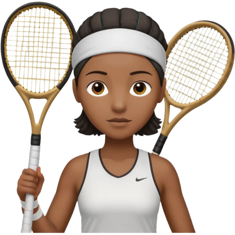 black jamaica half body with head band,half body, tennis racket emoji