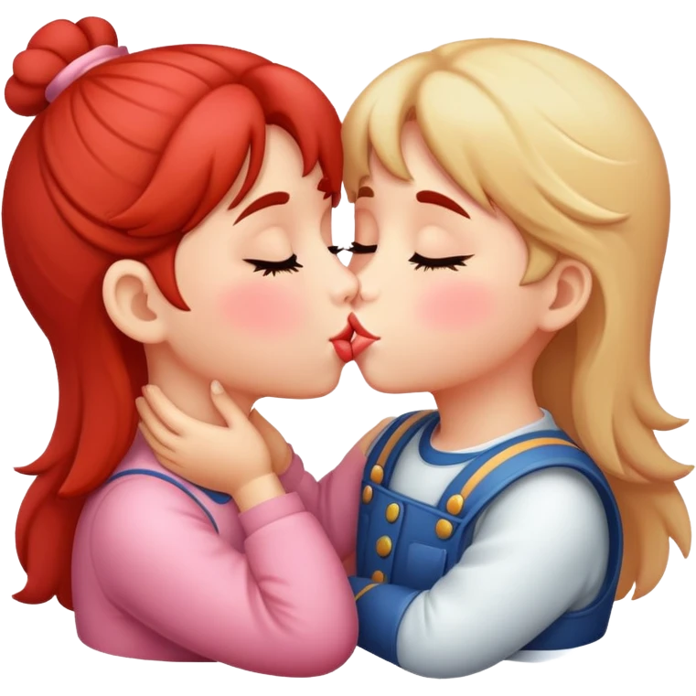 Kiss face cute emoji