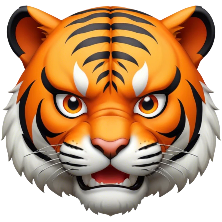 ANGRY Tiger full body emoji