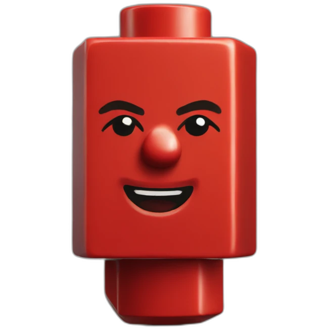 red lego brick emoji