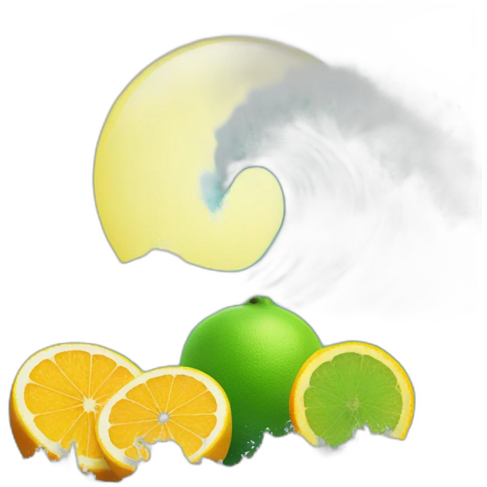 wave and citrus emoji