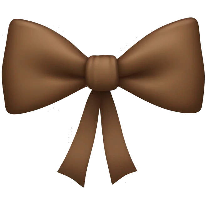 Brown bow emoji