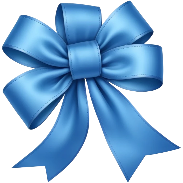 Blue ribbon emoji