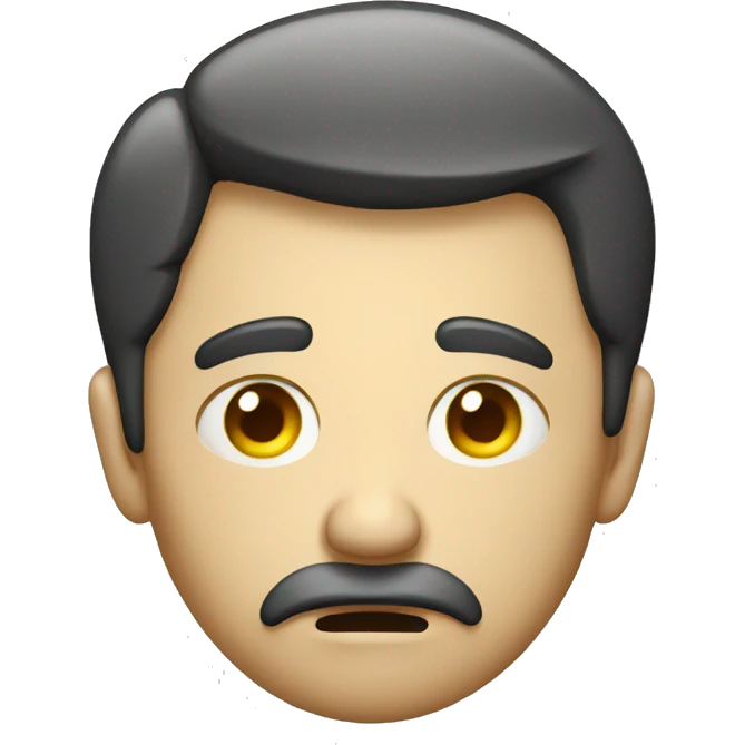 puzzled thinking man emoji