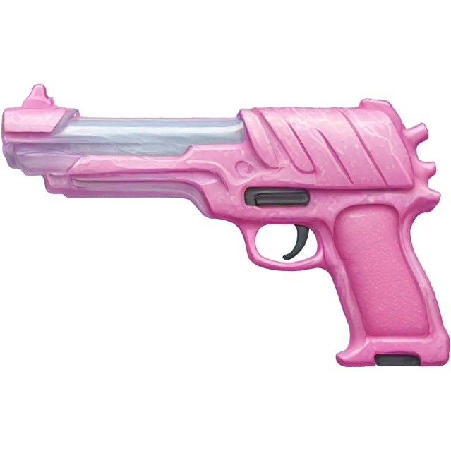 pink ice gun must look like an ice emoji