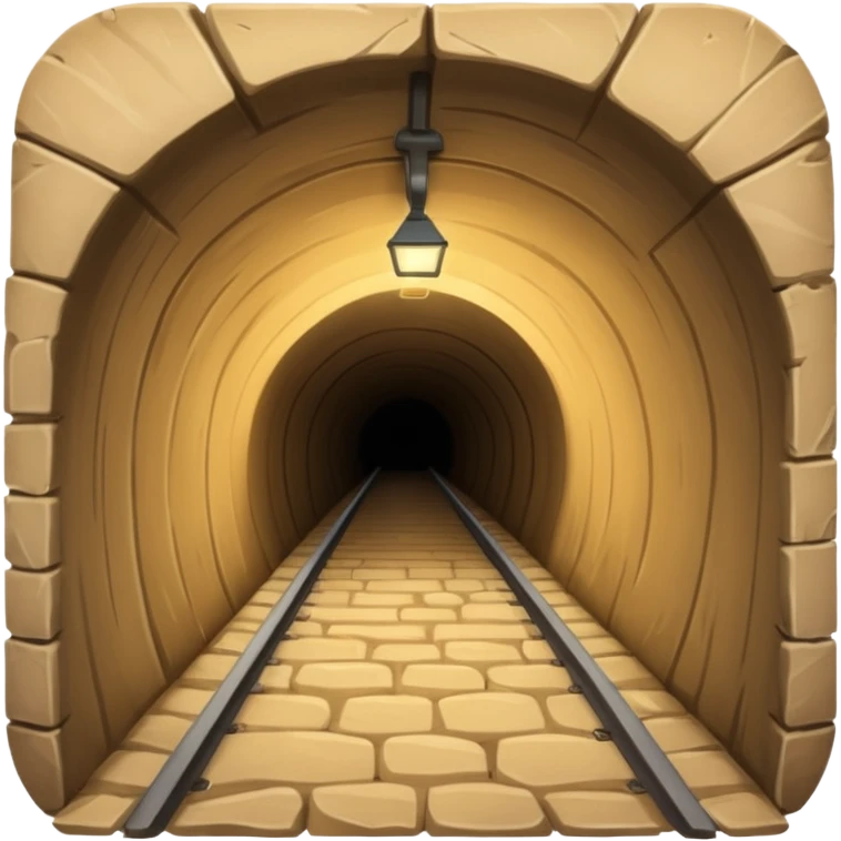 The tunnel is sandy emoji