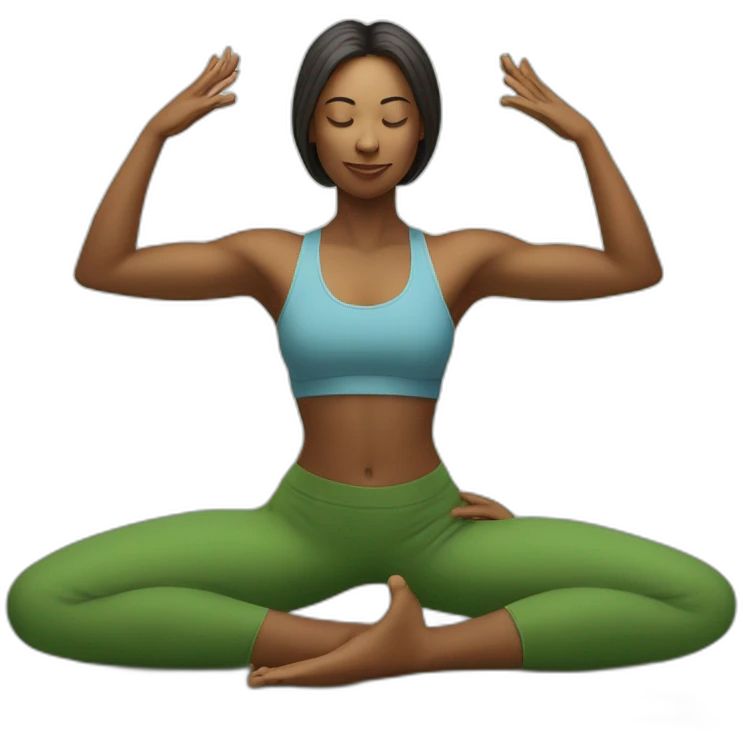 Svarga Dvijasana yoga pose emoji