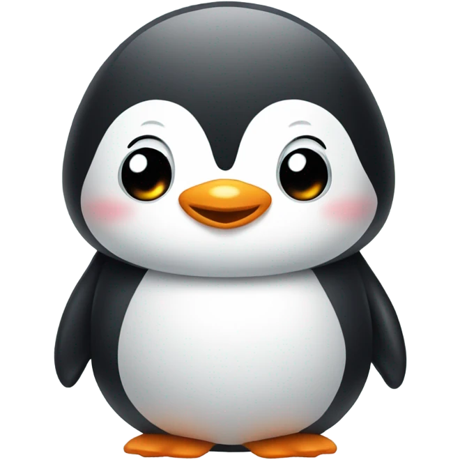 a cute penguin that is cute and adorable and show love  emoji
