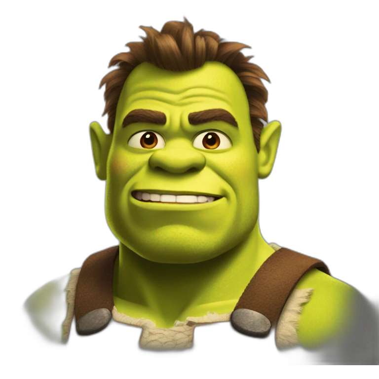 Shrek muscular emoji