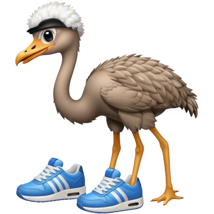  ostrich-in-sneakers emoji