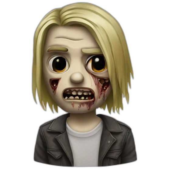 Kurt Cobain-zombie emoji