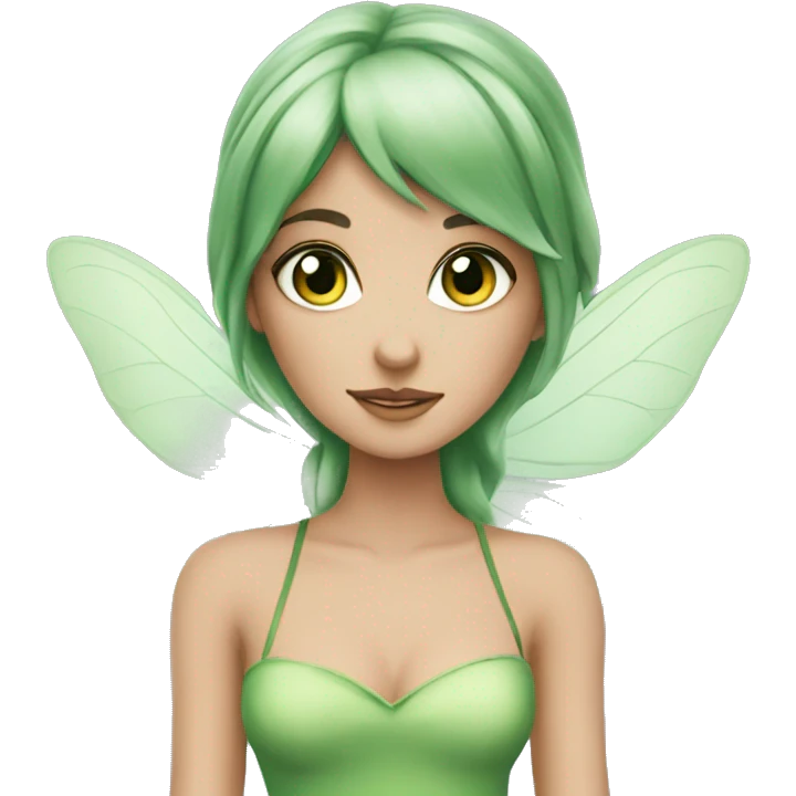 Fairy green eyes brunnet  emoji