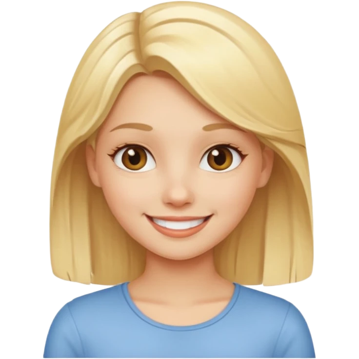 Blonde pretty girl  emoji