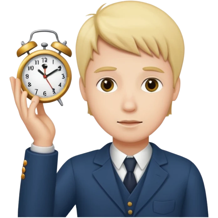 Hand holding clock British  emoji
