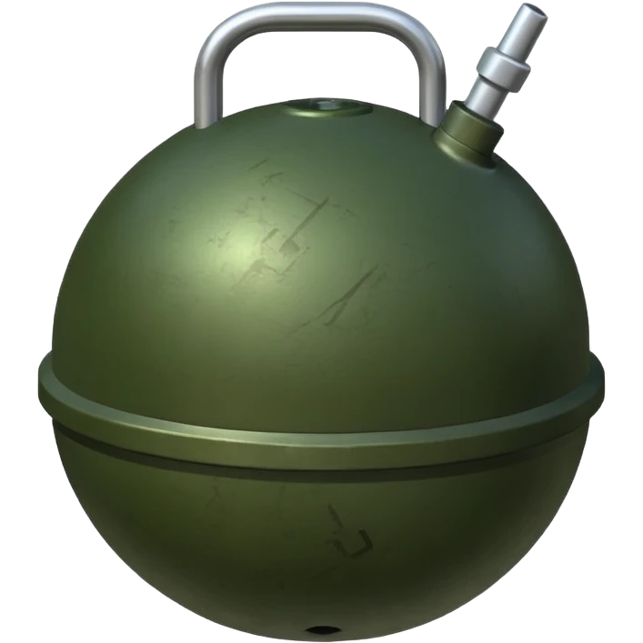 military green anti-personnel mine emoji