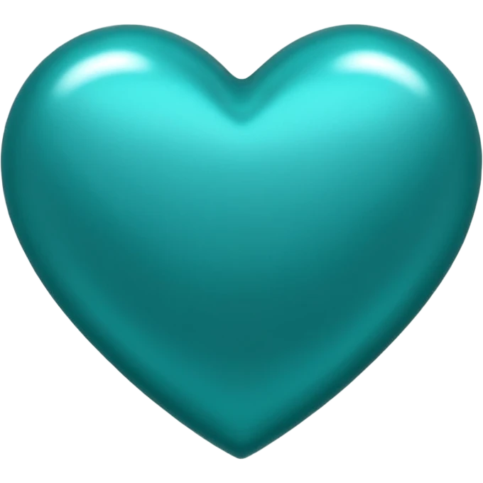 Teal heart with 'da best'  emoji