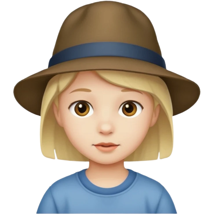 child with hat emoji