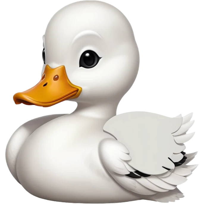 Duck holding large blank sign emoji