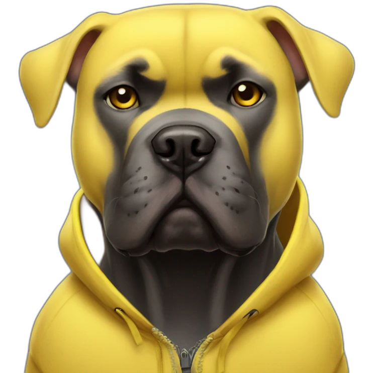 Cane Corso disguised un Pikachu emoji