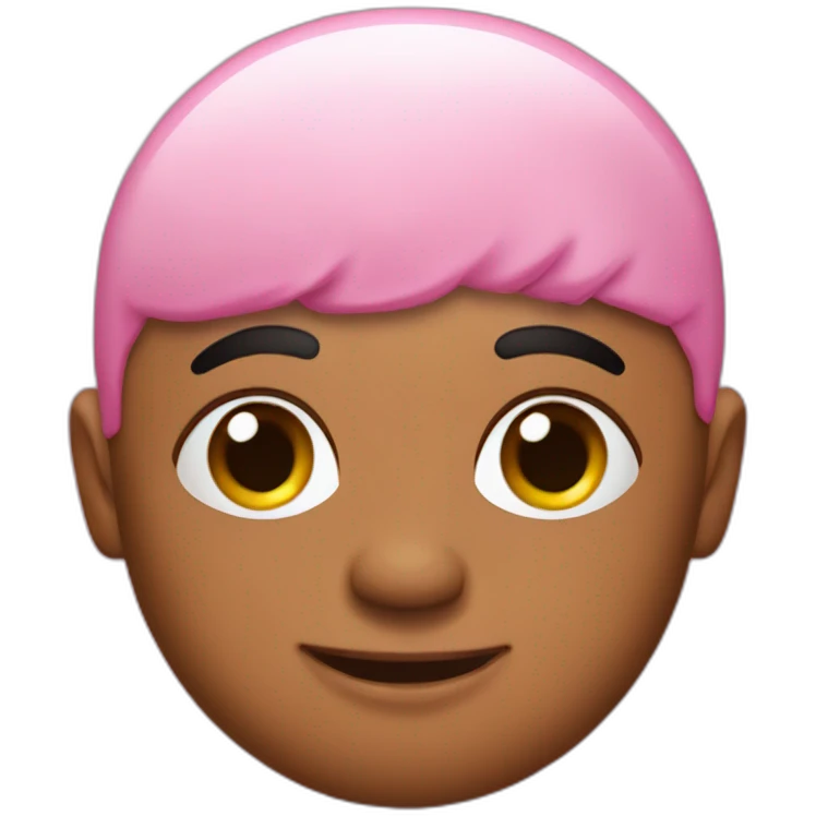 Booba avec la peau rose emoji