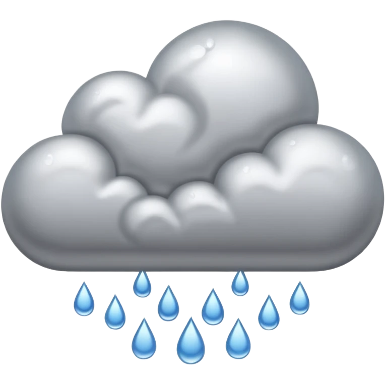 Rain Generator with a big cloud coming out of it  emoji