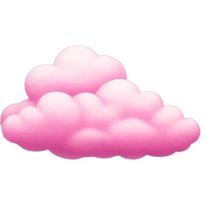 Pink clouds emoji