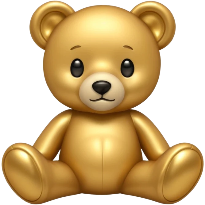 gold tedy bear emoji