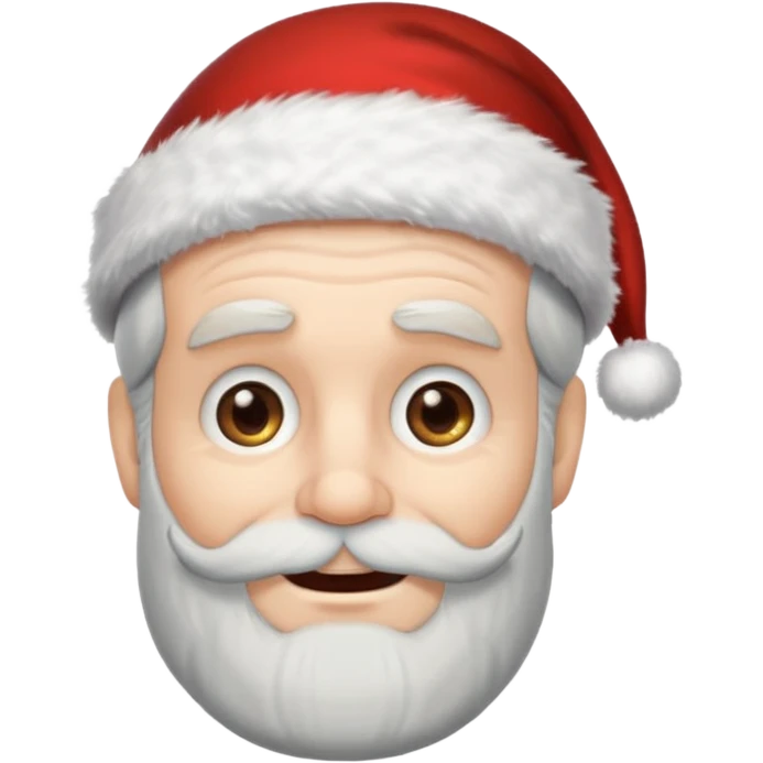 happy scrooge with Santa hat and gray beard emoji