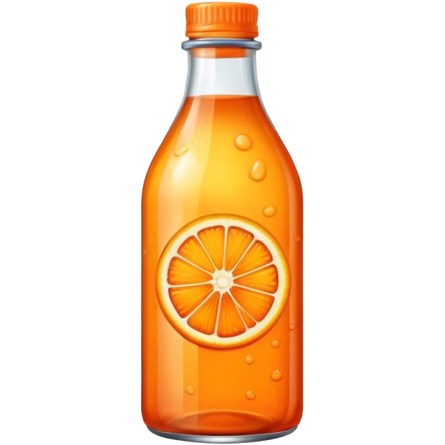 glass orange crush bottle  emoji