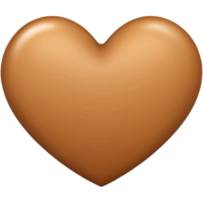 Light brown heart emoji
