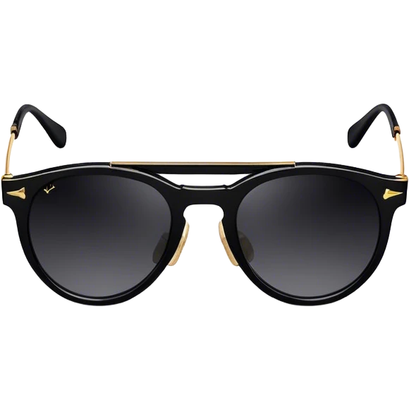 Black  LV  sunglasses emoji