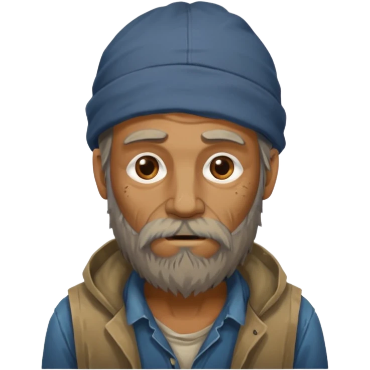 homeless guy emoji