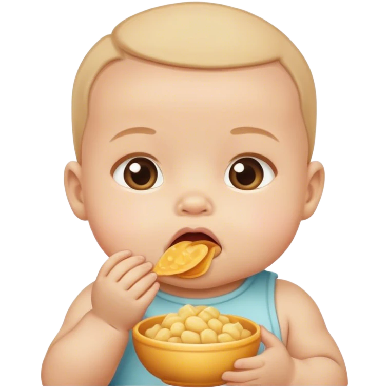 closed mouth and food infant of it emoji
