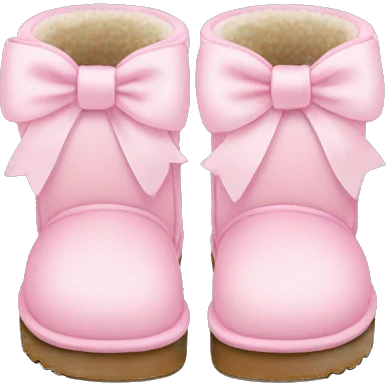 uggs with light pink bows emoji