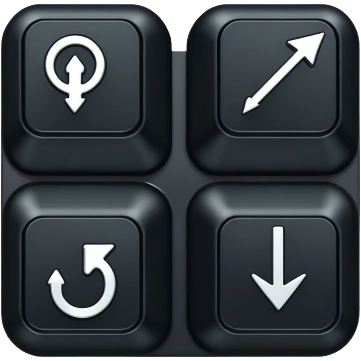 top arrow keybord caps emoji