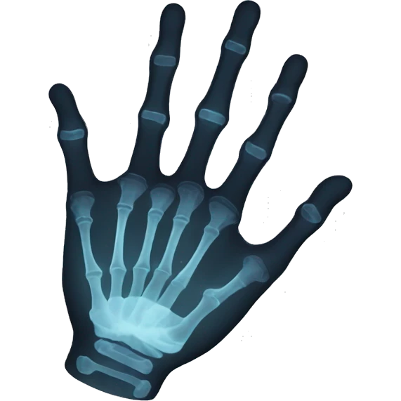 hand xray emoji
