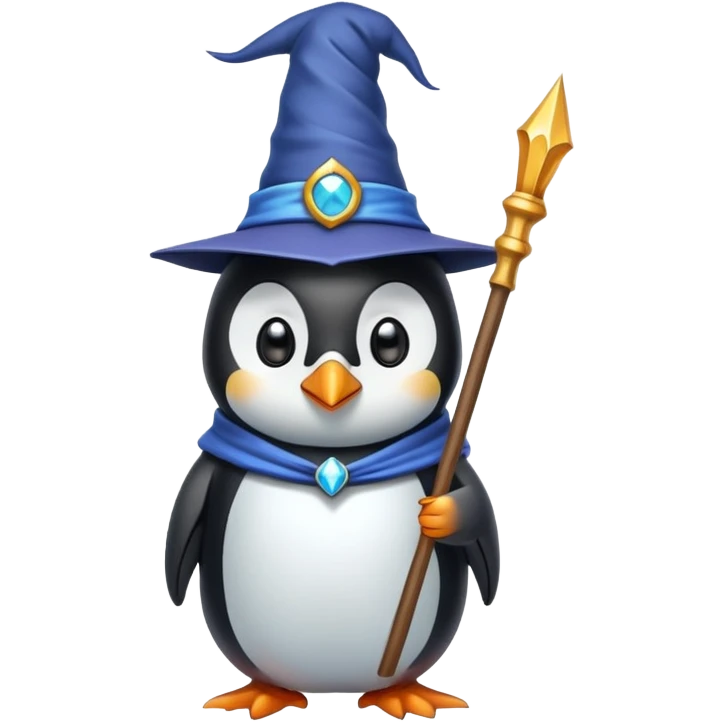 Penguin Wizard emoji