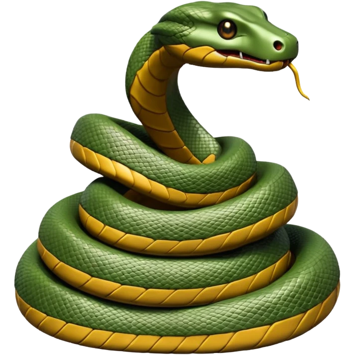 Life-size snake sculpture emoji