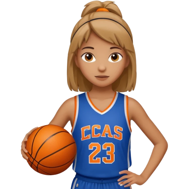 basketball playing girl emoji
