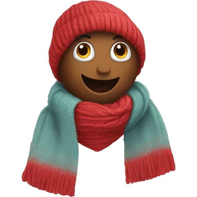 Heart with scarf  emoji