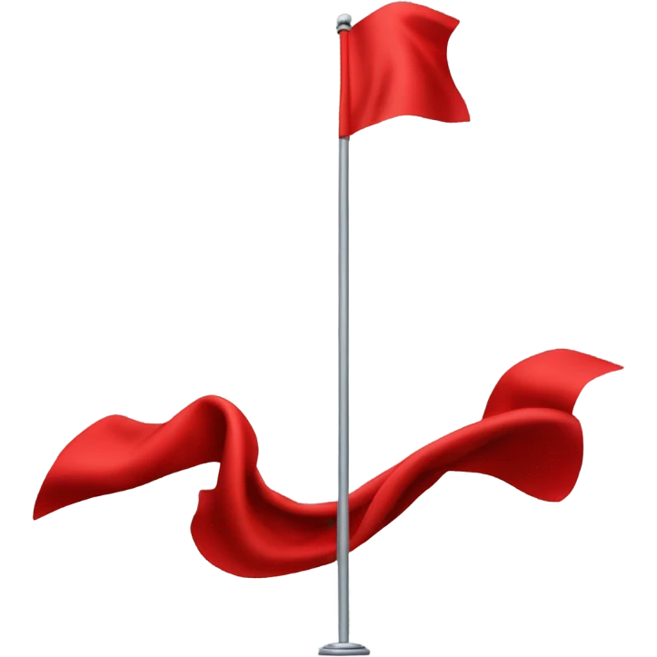 Walking red flag  emoji