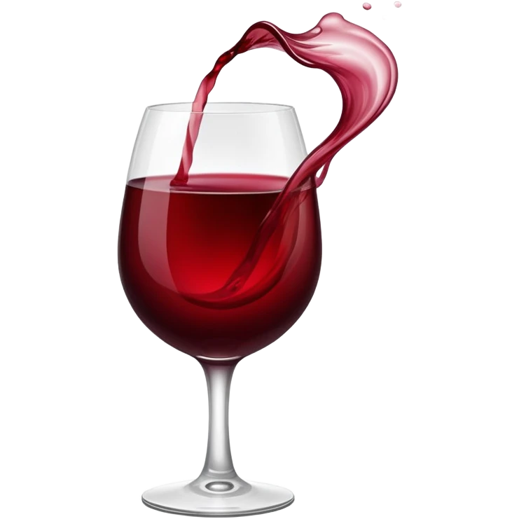 Emoji with a glass of wine emoji