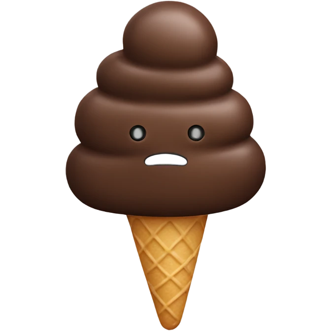 ice cream with a chocolate bar on it emoji