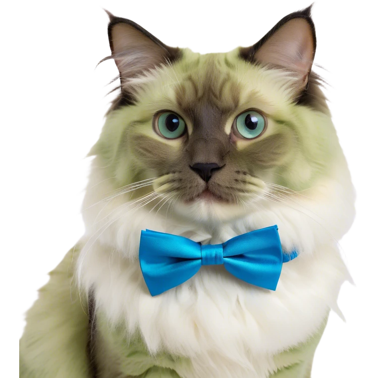 Fluffy ragdoll cat emoji