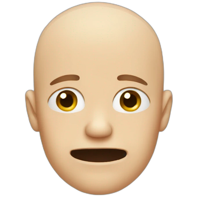 bald guy crying emoji