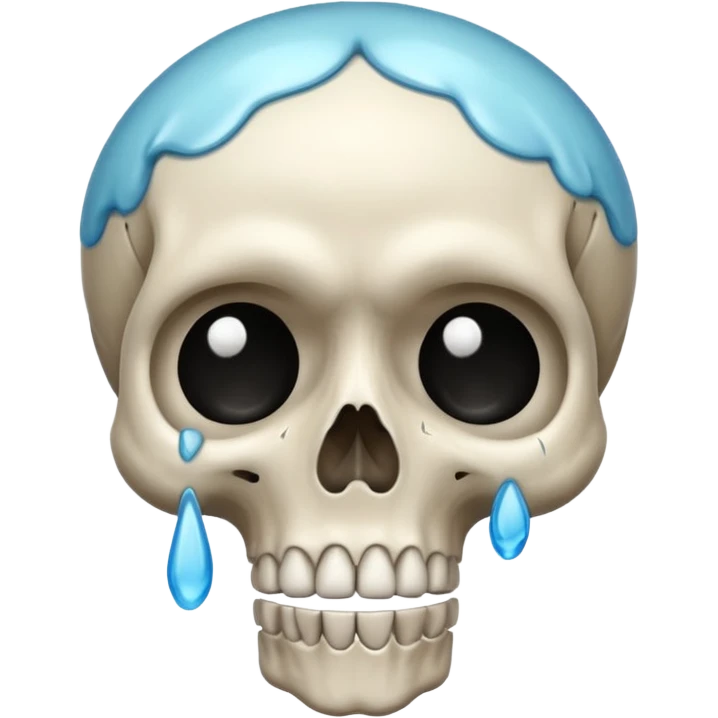 skull crying emoji