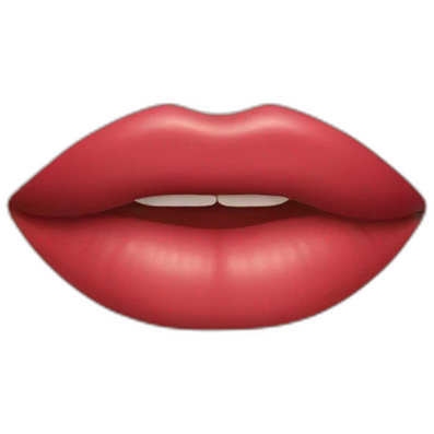 horizontal lips emoji