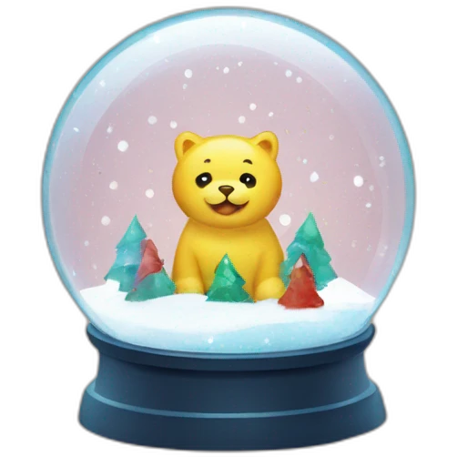 Confetti book snowglobe emoji