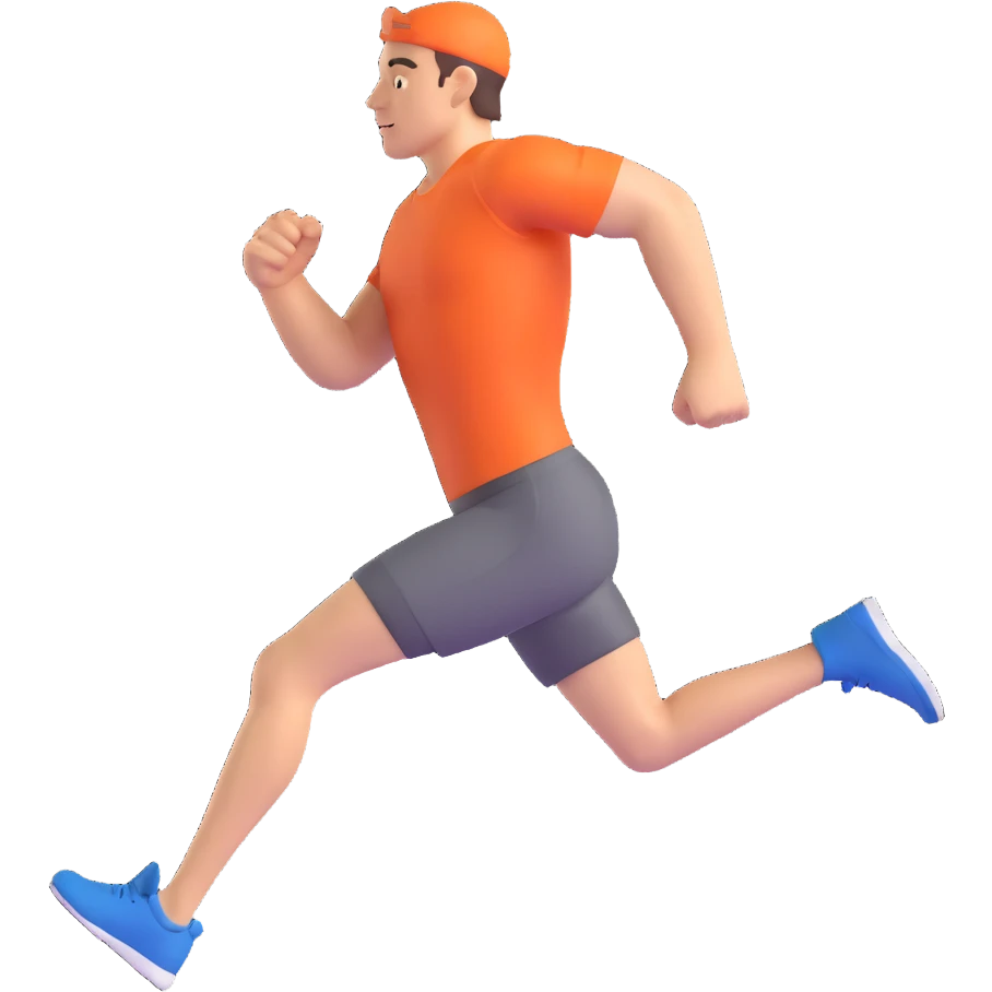 man athlete running emoji